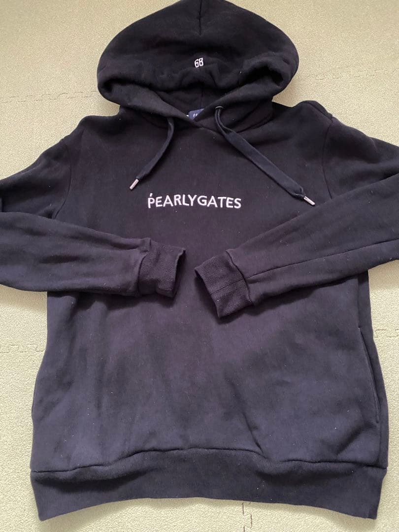 PEARLY GATES フード付きスウェット ブラック