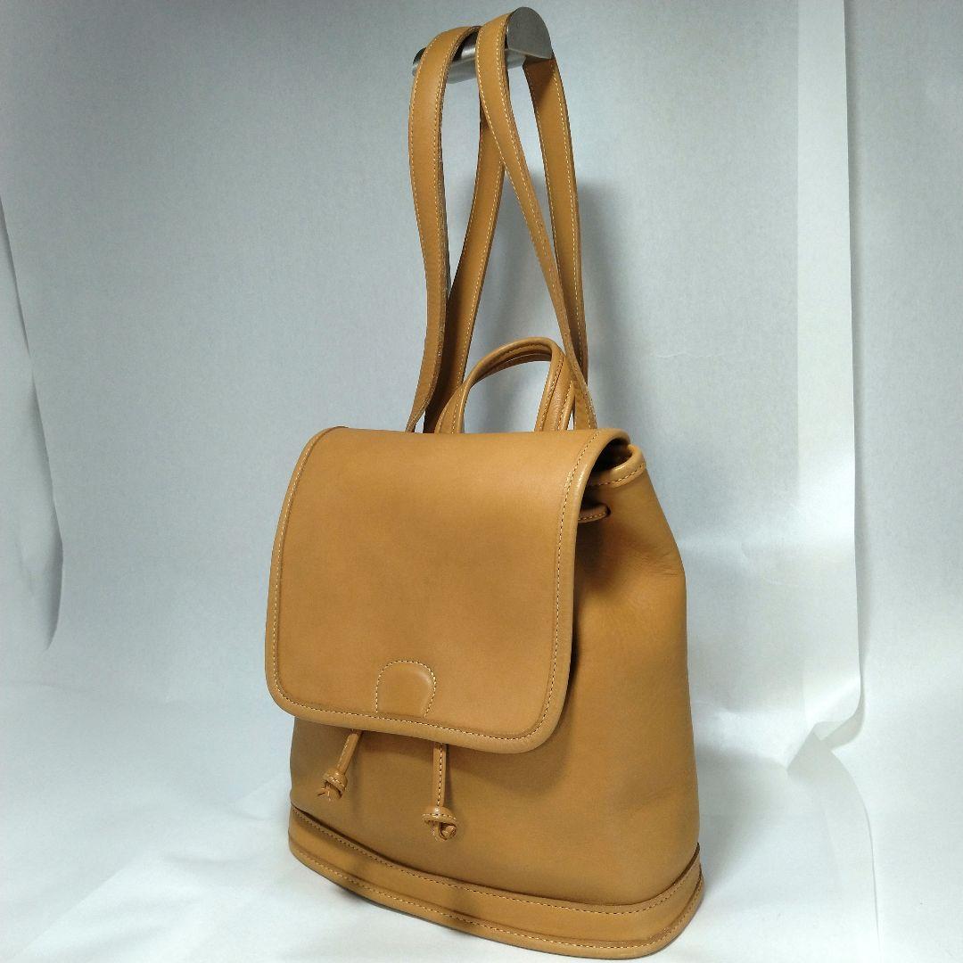 極美品 オールド コーチ ミニ リュック キャメル バックパック レザー 希少