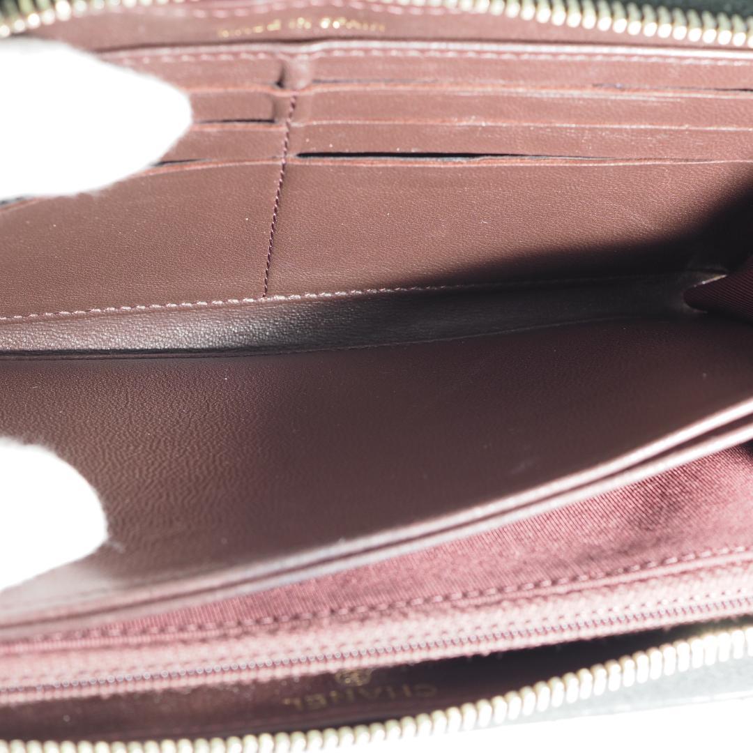 【美品】CHANEL　シャネル　マトラッセ　ラウンドファスナー　長財布