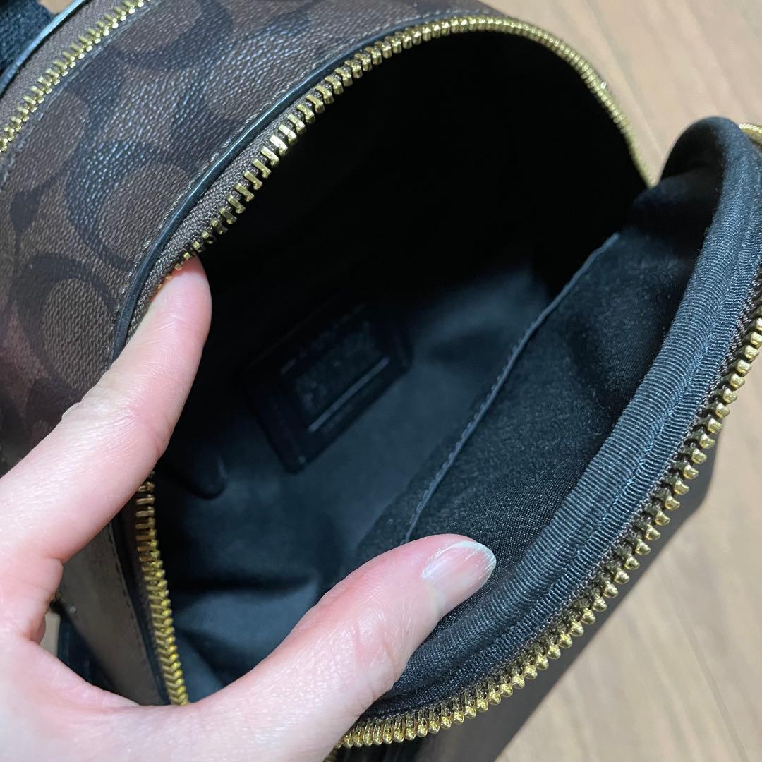 COACH シグネチャー ミニリュック バックパック ブラウン