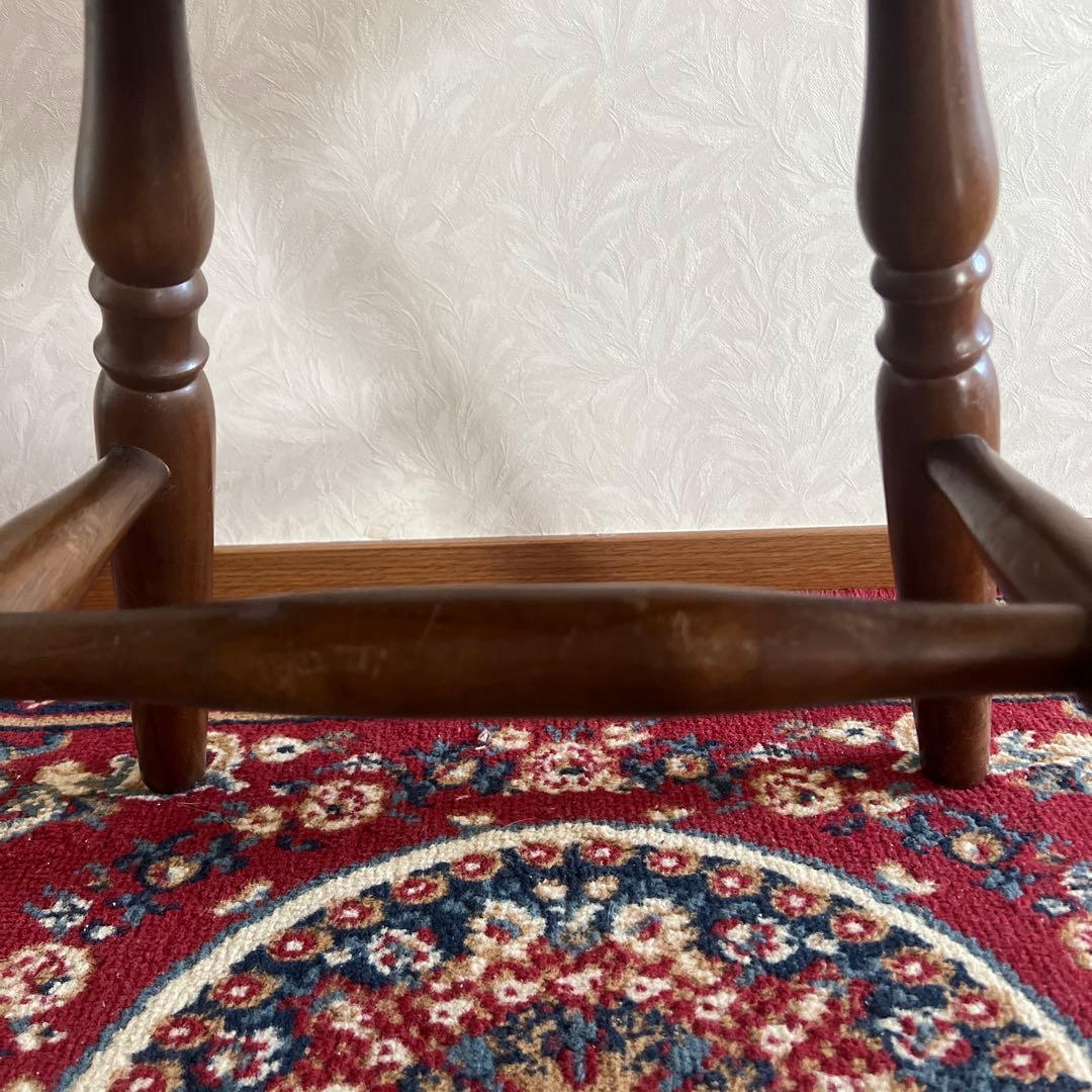 ウィンザーチェア 木製 回転チェア レトロ 回転式 ダイニングチェア ①