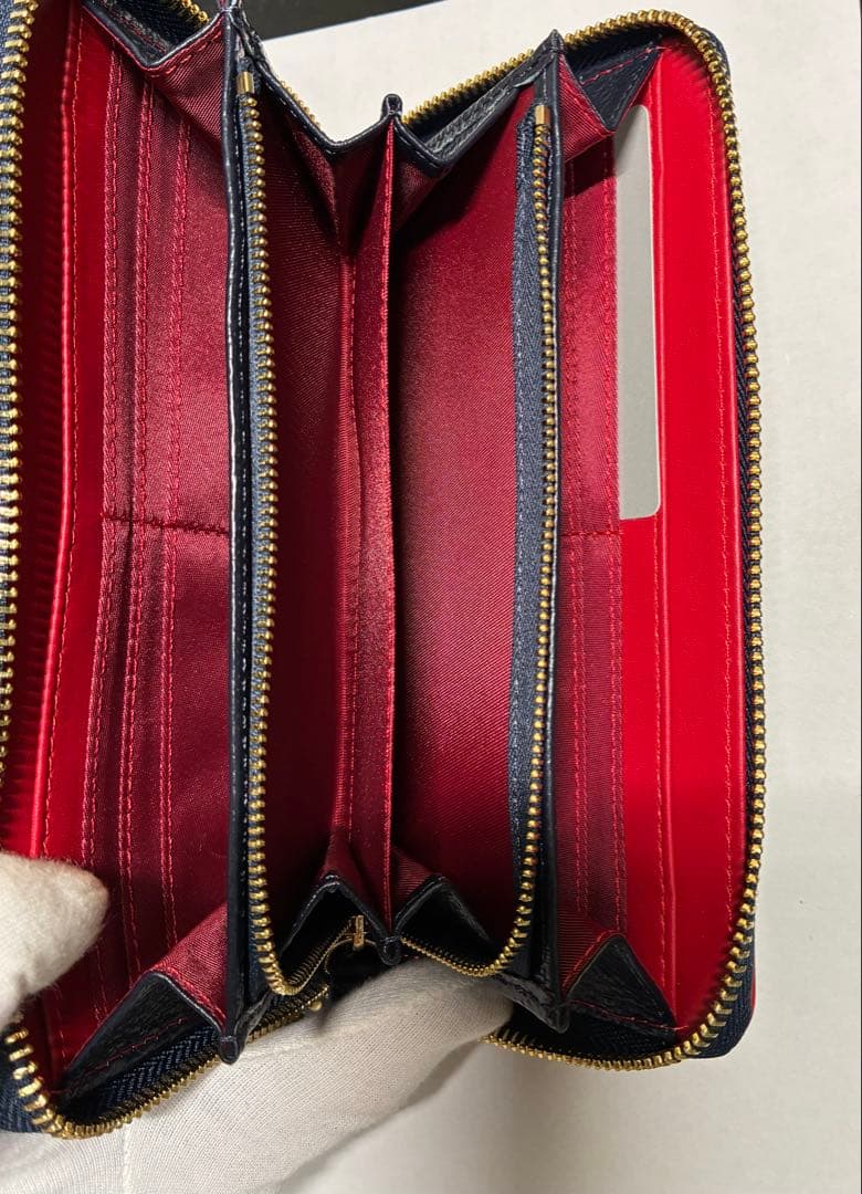 ☆希少【新品】ヴィヴィアンウエストウッド ラウンドファスナー長財布 大容量 青赤