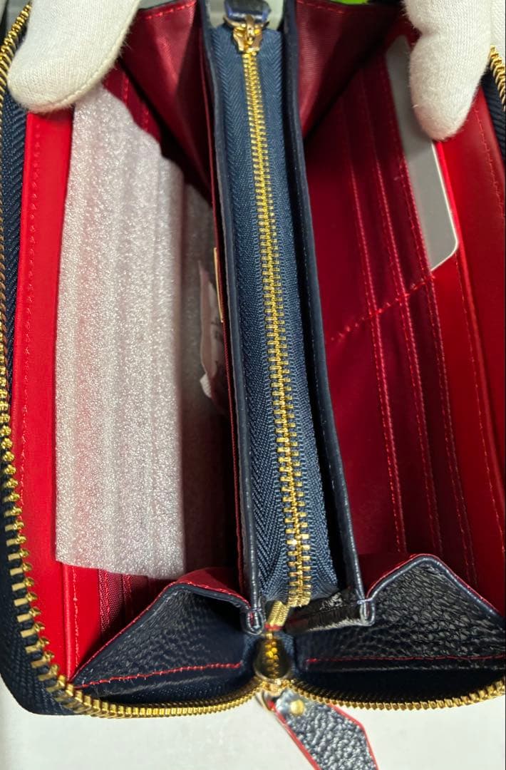 ☆希少【新品】ヴィヴィアンウエストウッド ラウンドファスナー長財布 大容量 青赤