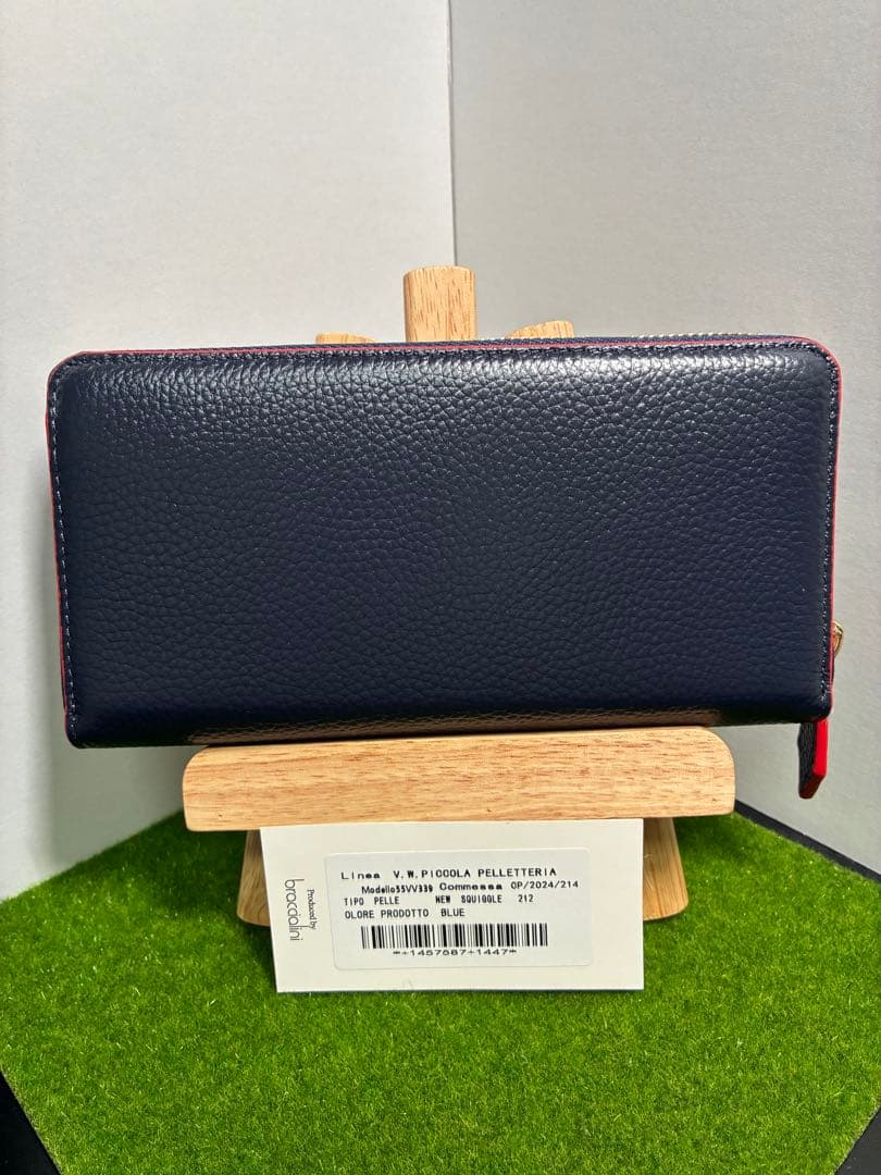 ☆希少【新品】ヴィヴィアンウエストウッド ラウンドファスナー長財布 大容量 青赤