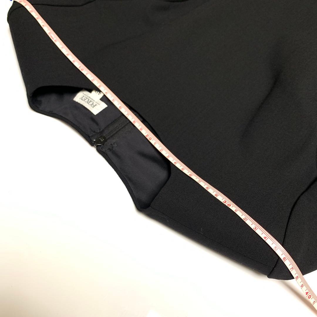 フォクシー アンサンブル ワンピース セットアップ フォーマル ドレス ブラック