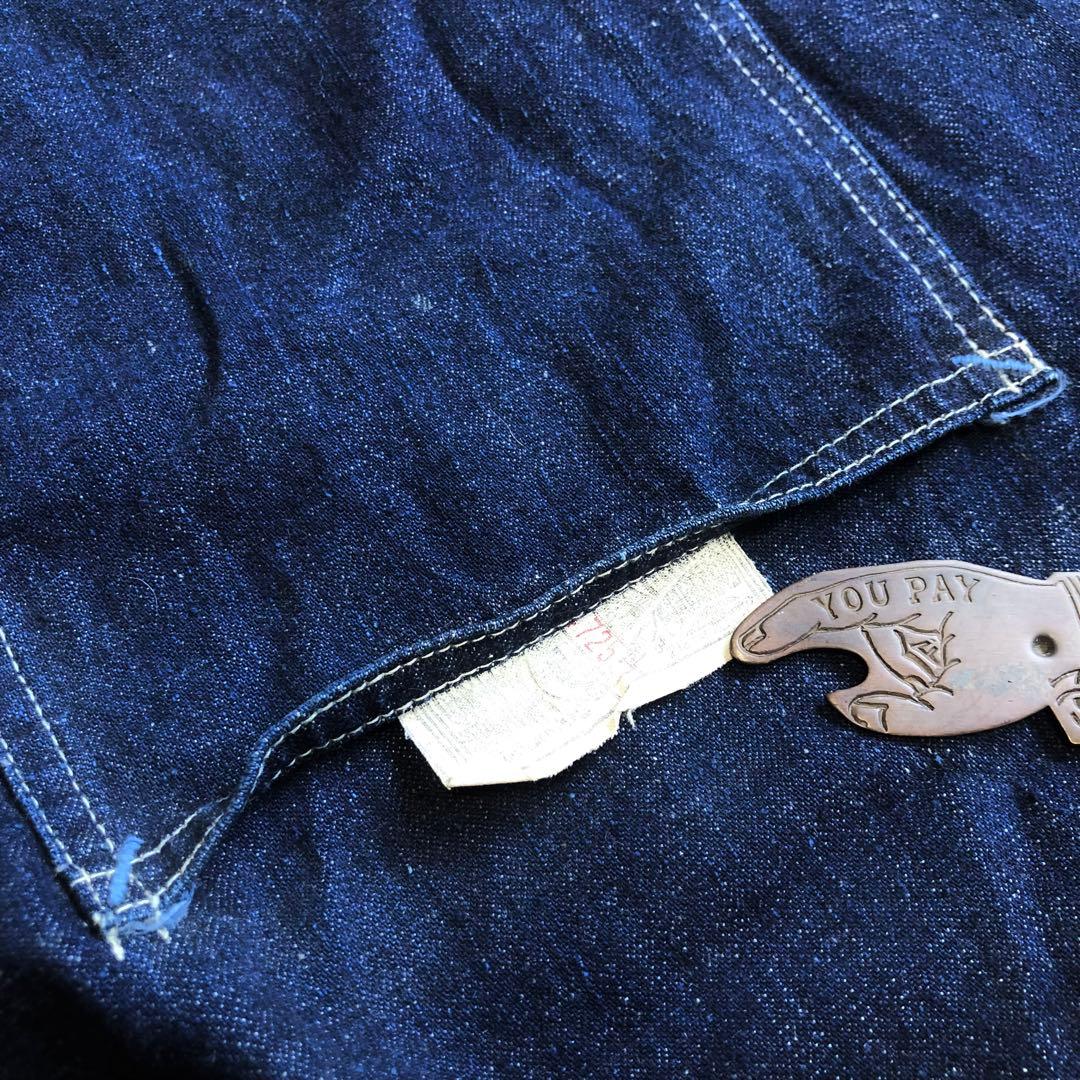 50s HERCULES ヘラクレス ディープインディゴ デニムエプロン - メルカリ