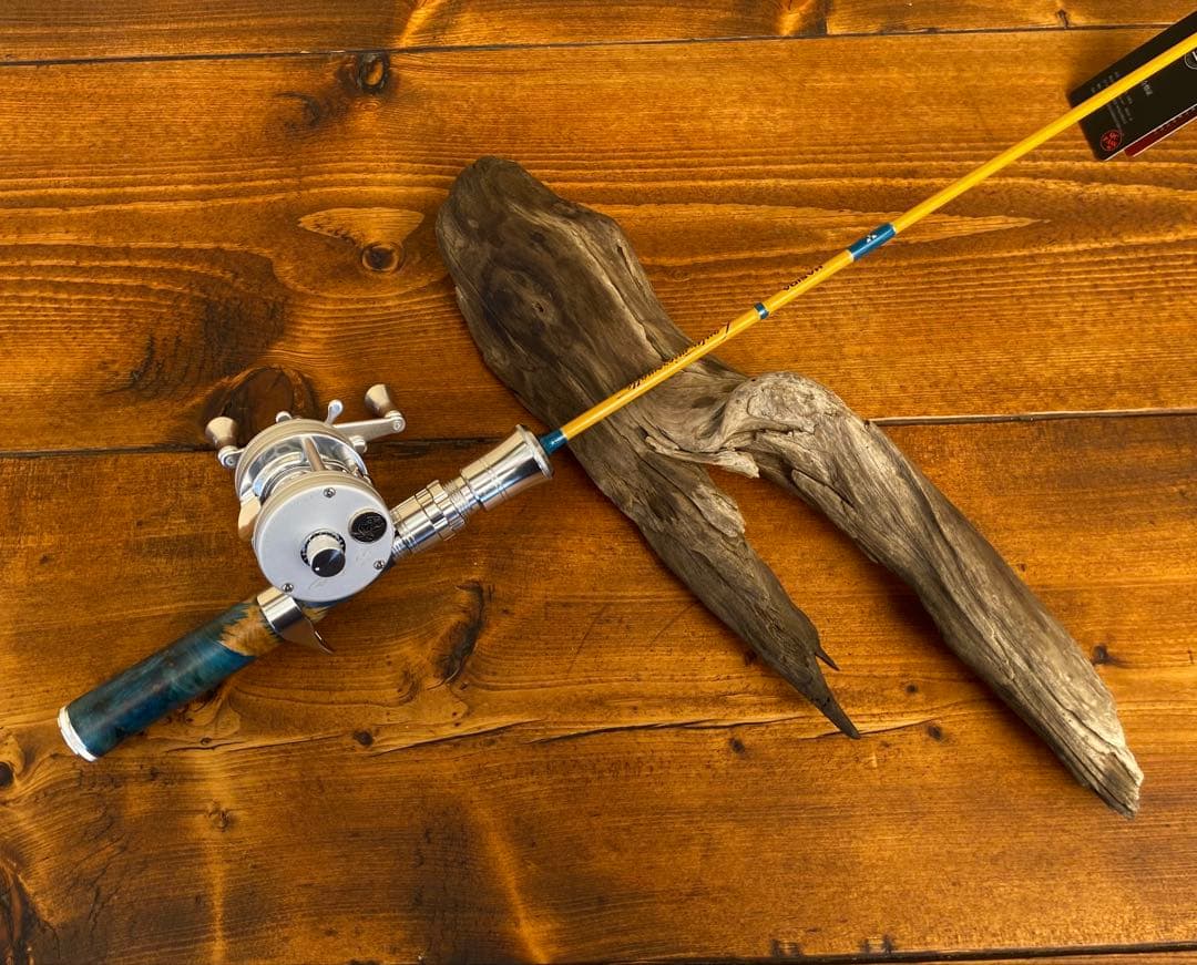 カーボンロッド トラウトロッド ベイトロッド C562UL ウッドグリップ