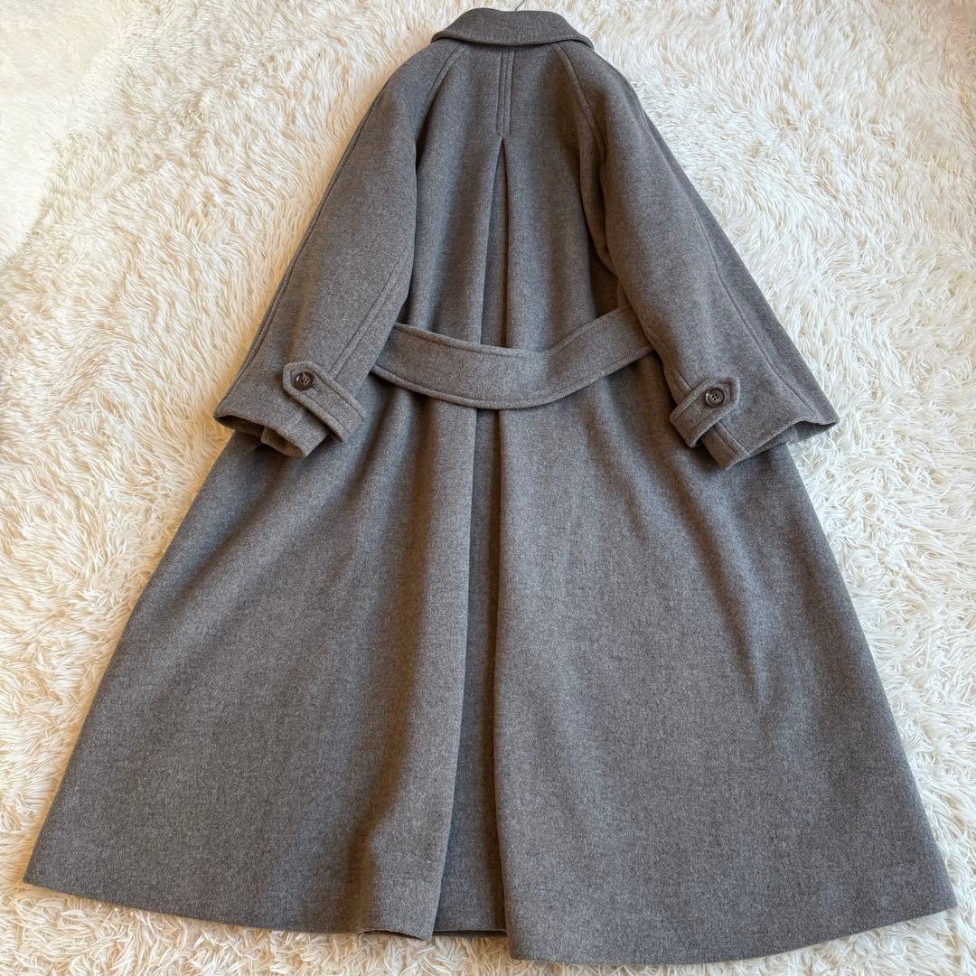 FRAY I.D フレイアイディー バルマカン ロングコート グレー カシミヤ混