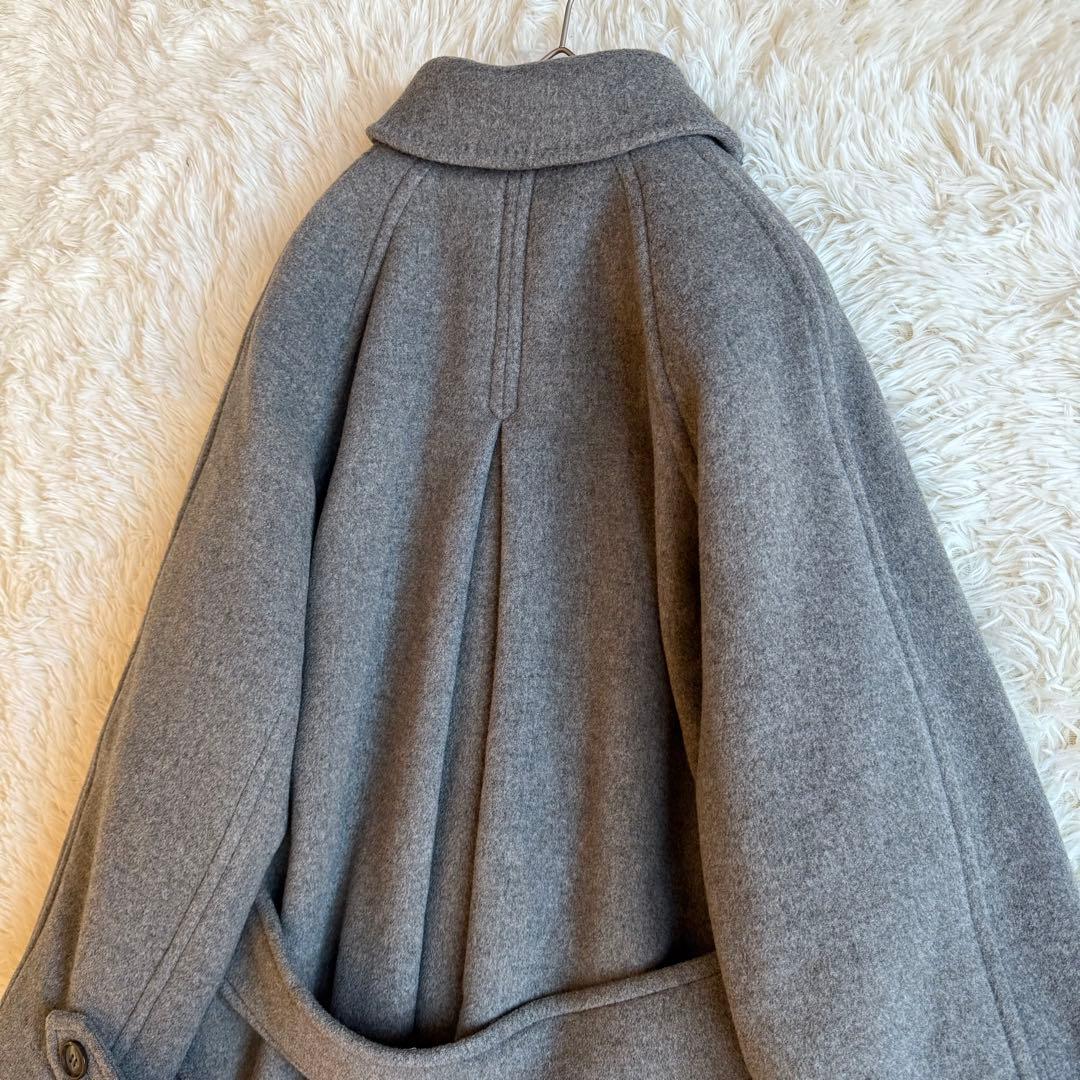 FRAY I.D フレイアイディー バルマカン ロングコート グレー カシミヤ混