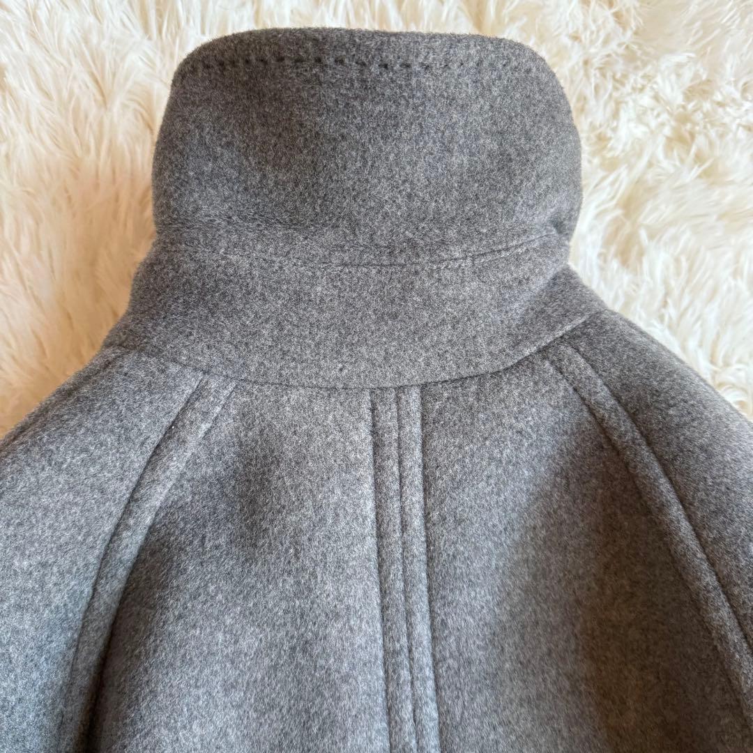 FRAY I.D フレイアイディー バルマカン ロングコート グレー カシミヤ混