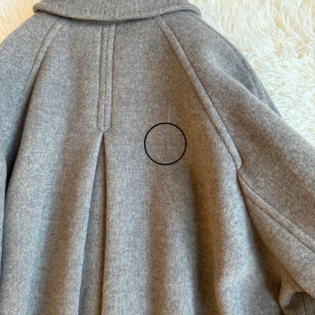 FRAY I.D フレイアイディー バルマカン ロングコート グレー カシミヤ混