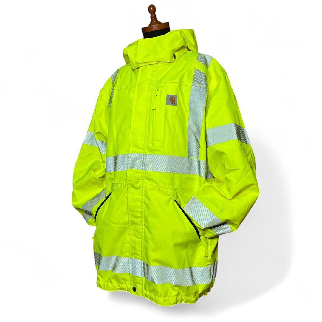 Carhartt ハイビズ ジャケット L Tall 蛍光イエロー リフレクター