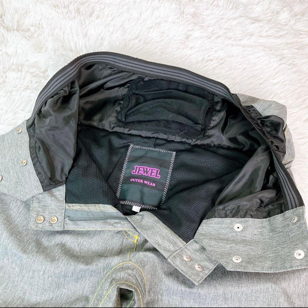 55【極美品】JEWEL スノボウェア 上下セット タータンチェック