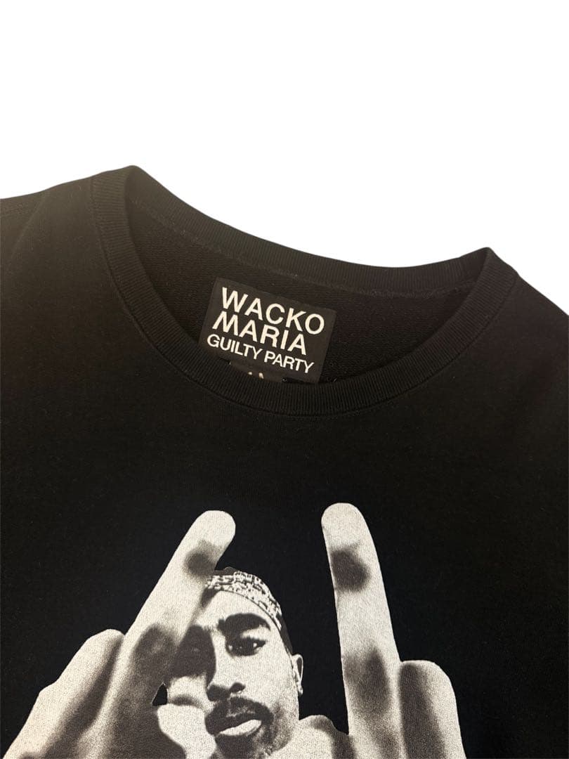 WACKO MARIA 2PAC コラボ スウェット XL 黒 ワコマリア