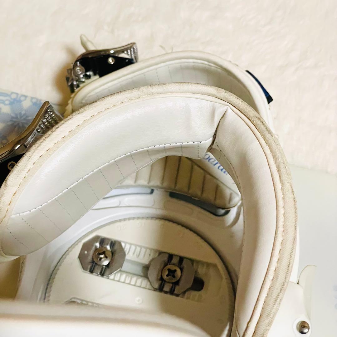 スノーボードビィンディングセット kissmark× k2 140×S 白