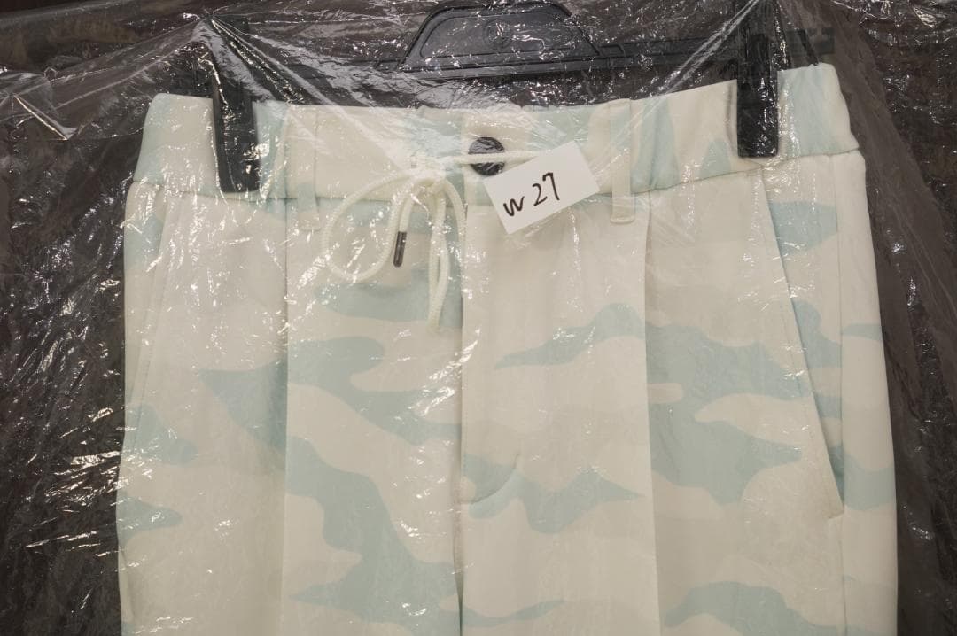 新品W27 wjk smart pin-tuck slacksメンズ スラックス