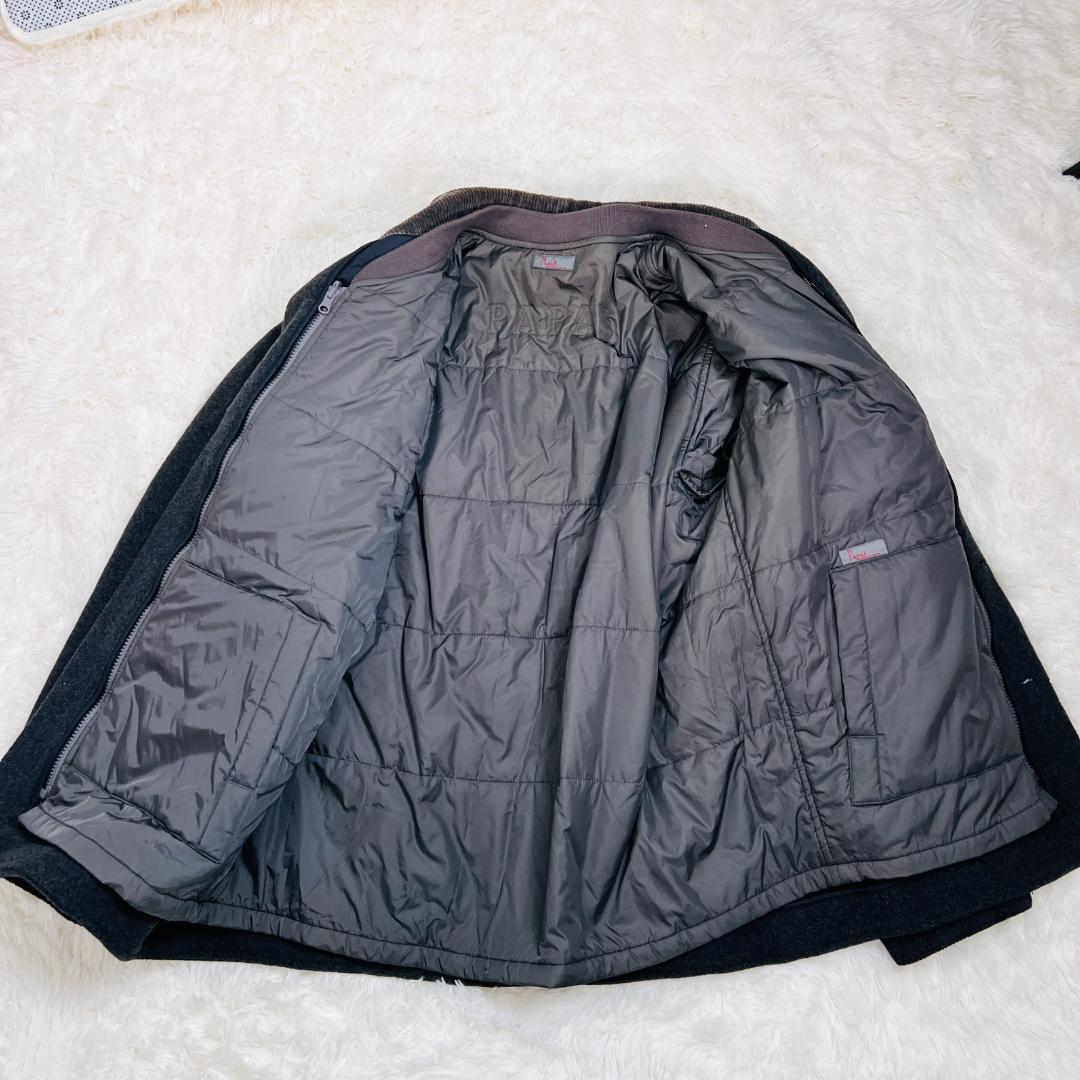 パパス】ハンティングジャケット 中綿ライナー リバー コーディロイ 異