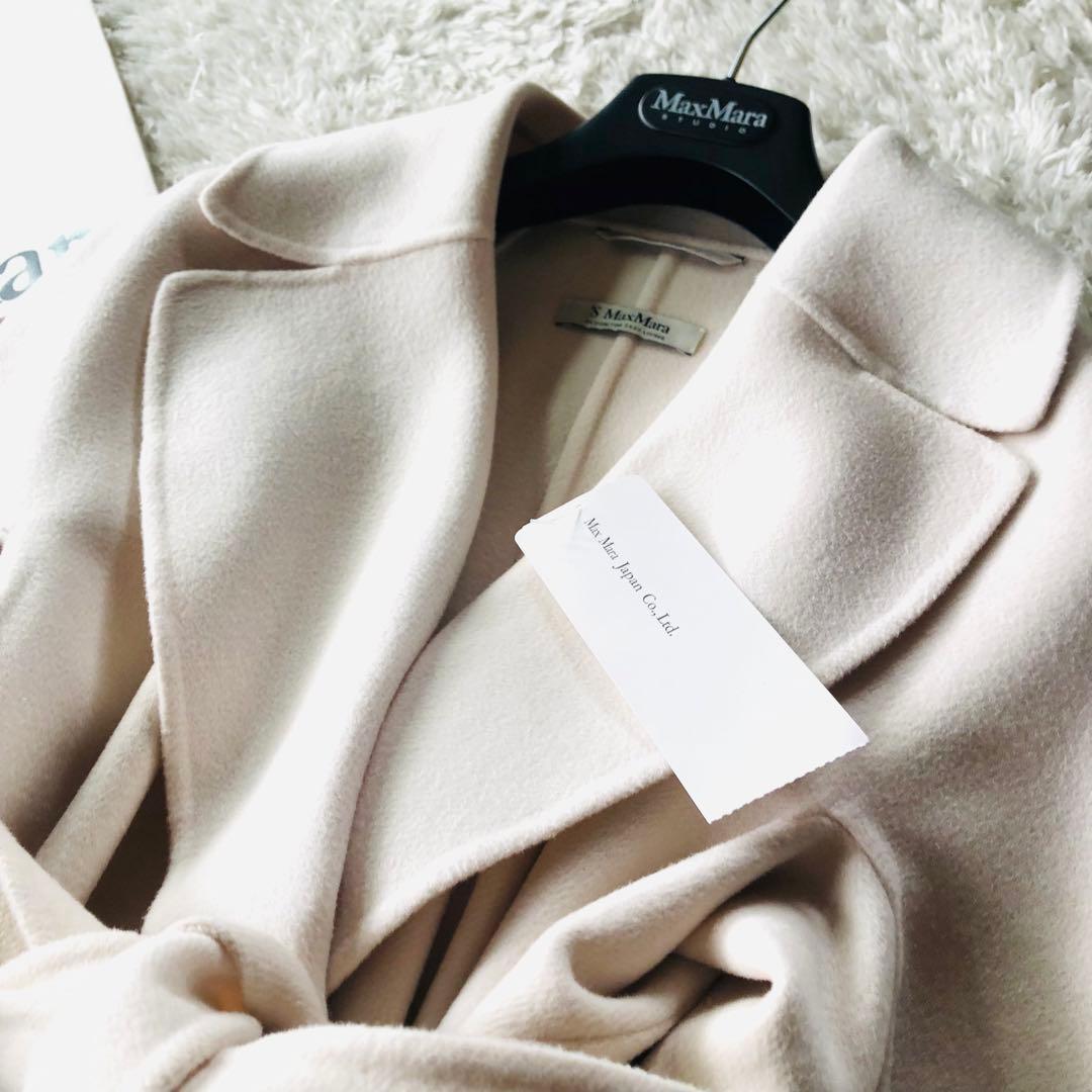 現行✨未使用 マックスマーラ マキシコート クチートアマーノ エクリュ 40