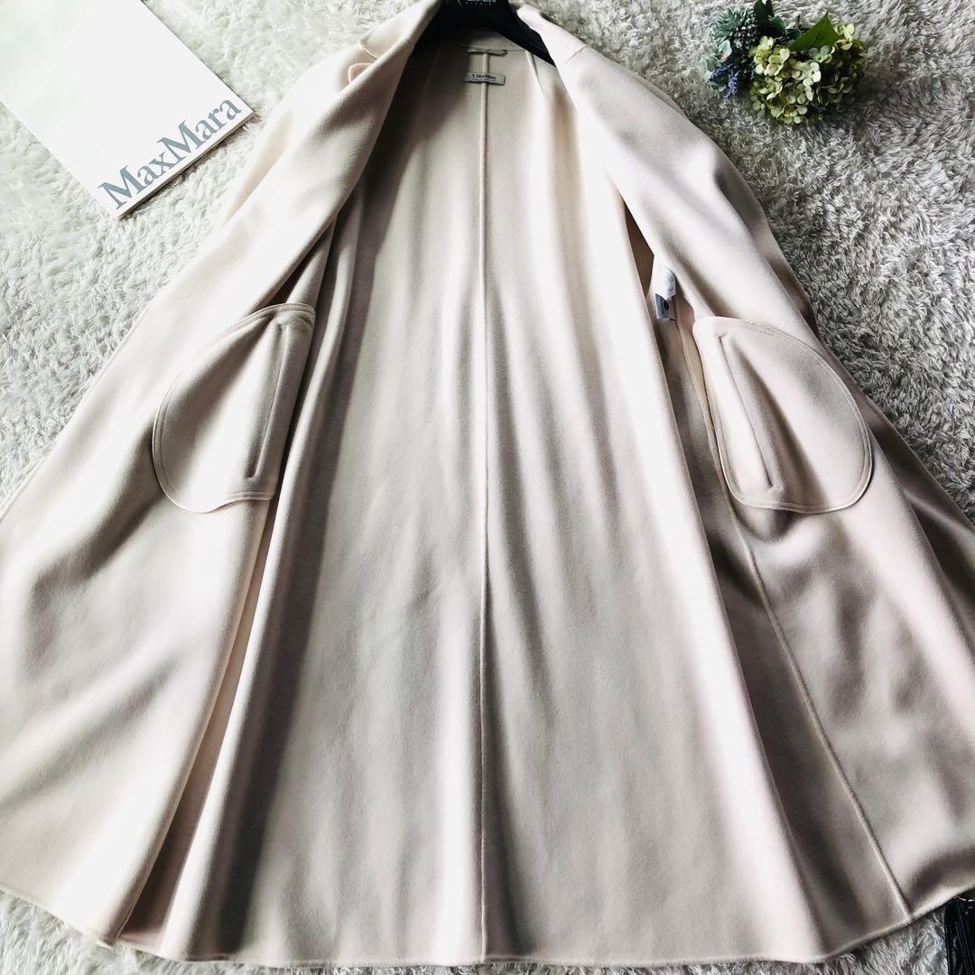 現行✨未使用 マックスマーラ マキシコート クチートアマーノ エクリュ 40