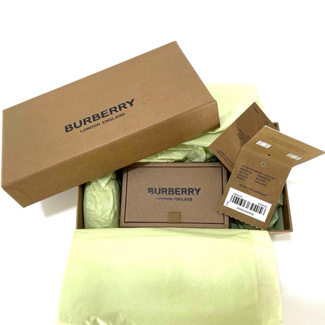 【超美品】 バーバリー BURBERRY カフス TBラインCAFF LINK