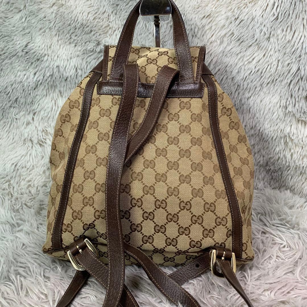 極美品 GUCCI グッチ アビー リュック バックパック GGキャンバス
