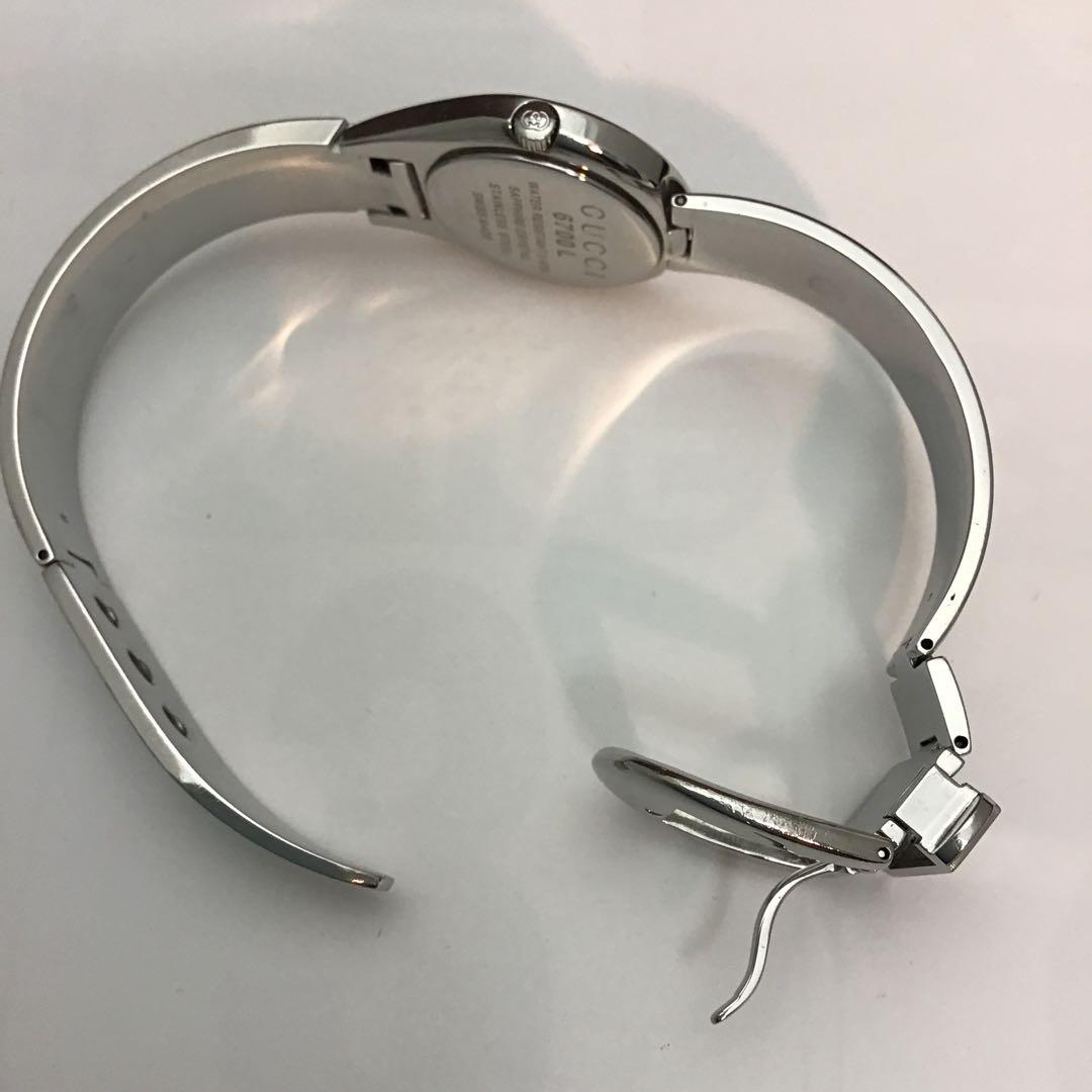 ‼️GUCCIグッチ‼️ステンレスブレスタイプ　6700Lサファイアクリスタル 時計