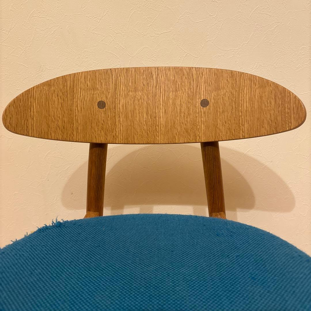 飛騨産業 cobrina コブリナチェア　ホワイトオーク無垢材 ①ブルー座面