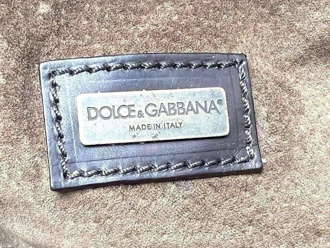 【美品】ドルチェアンドガッバーナ クロスボディ ショルダーバッグ スエード