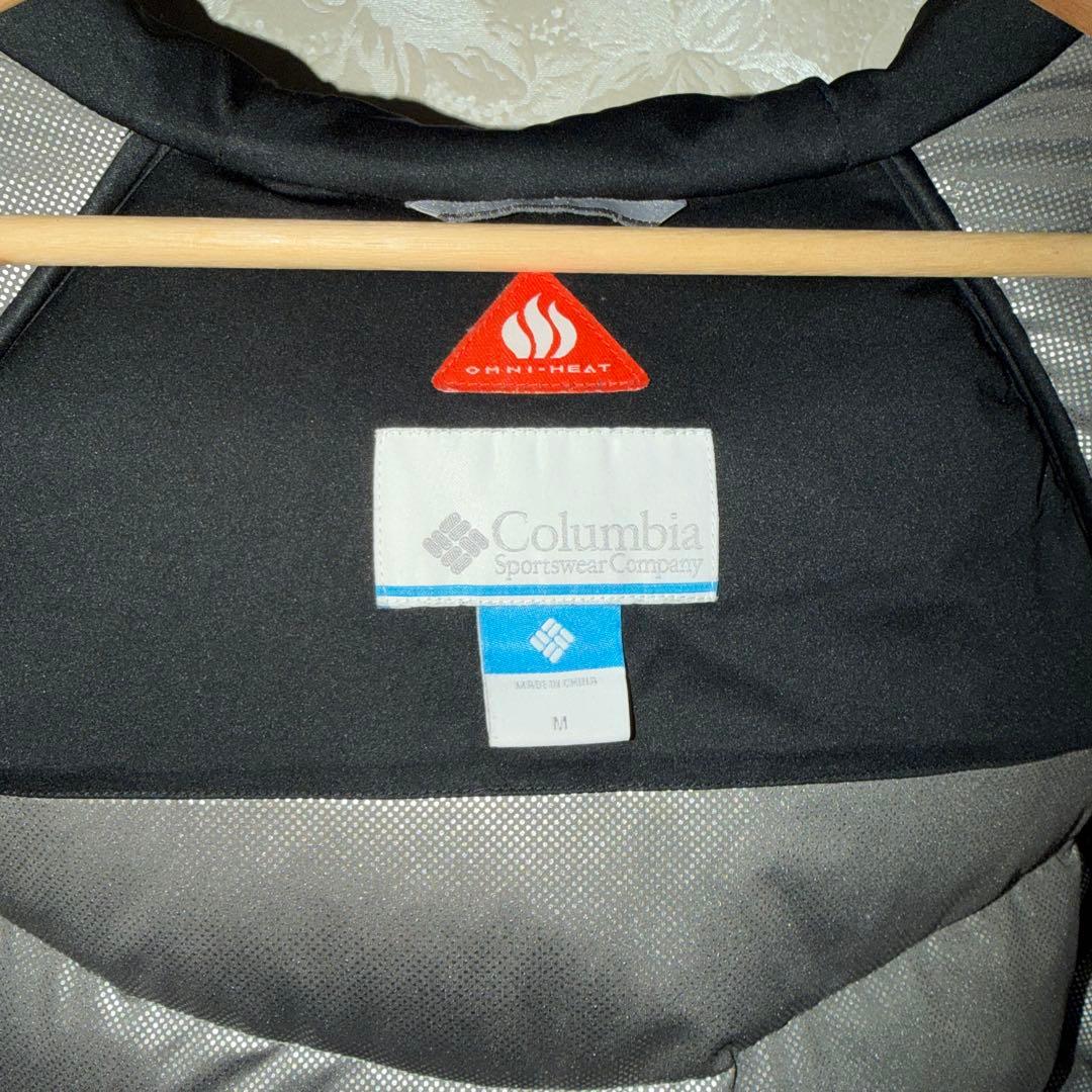 columbia ダウンジャケット フーディー 黒 ブラック