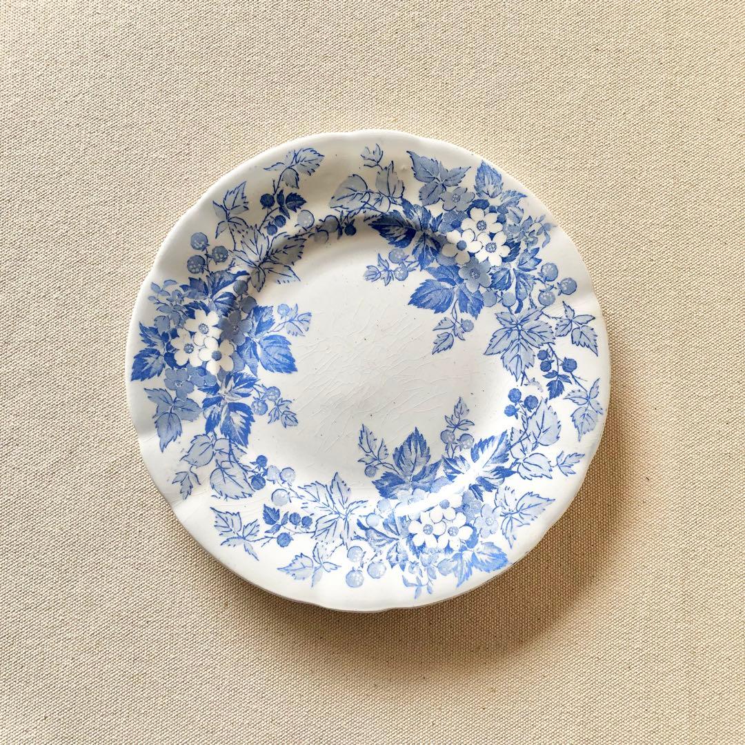 ★1900年代初期 フランス　サルグミンヌ《RUBIA》デザートプレート　希少