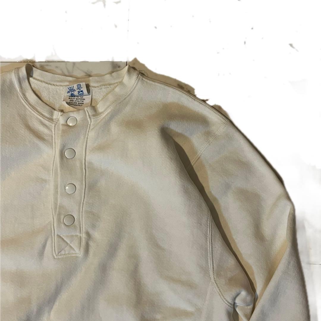 ど*ん様 80s/champion/L/リバース/ハーフ/スナップ/無地/レア/