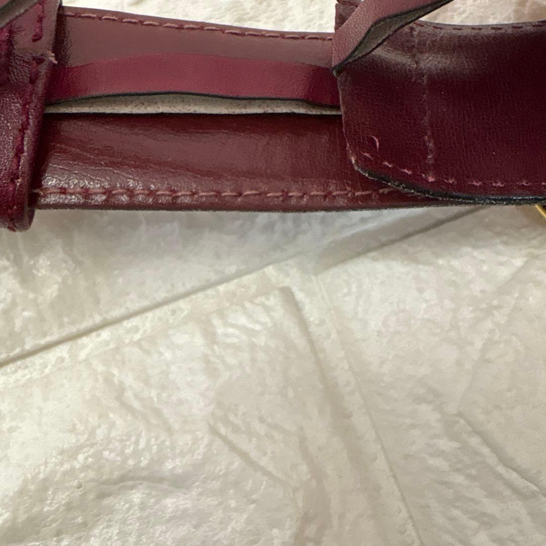 ▪️GUCCI GGベルト ワインレッド ボルドー インターロッキングの通販