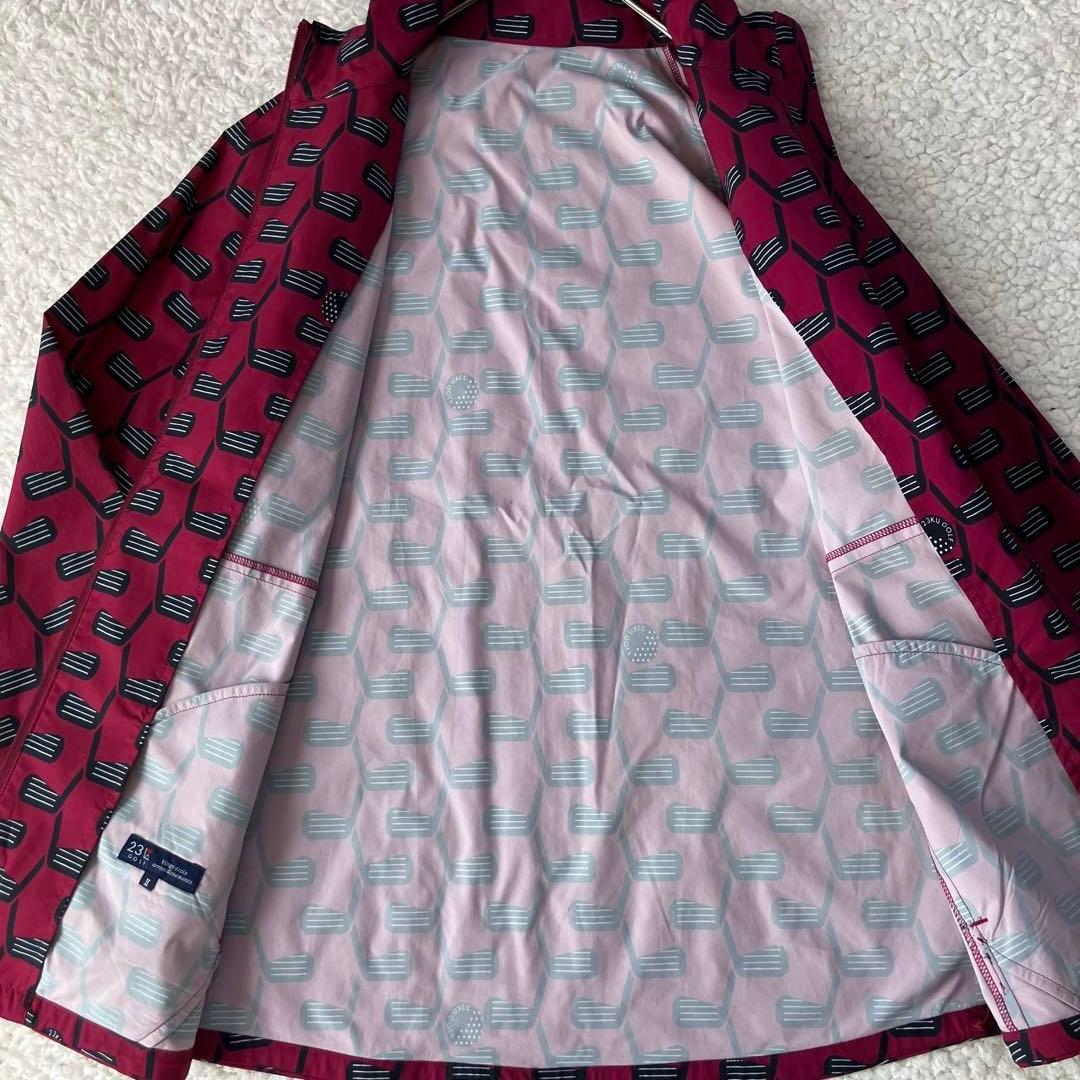 美品 23区GOLF 高機能 【撥水/防風/ストレッチ】ツイン スニードジャック