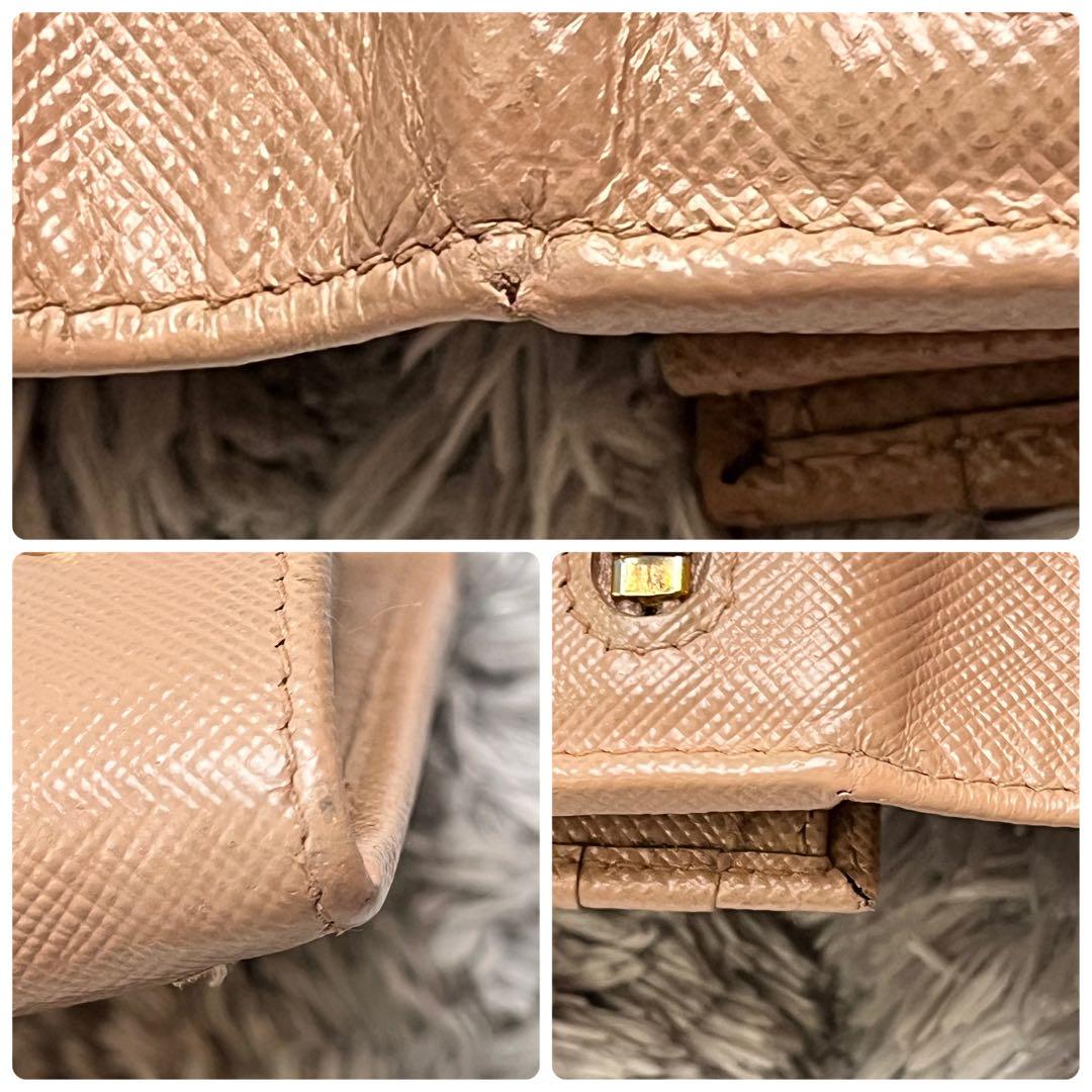 PRADA✨サフィアーノ　メタルバー　2点　長財布　ピンクベージュ　レディース