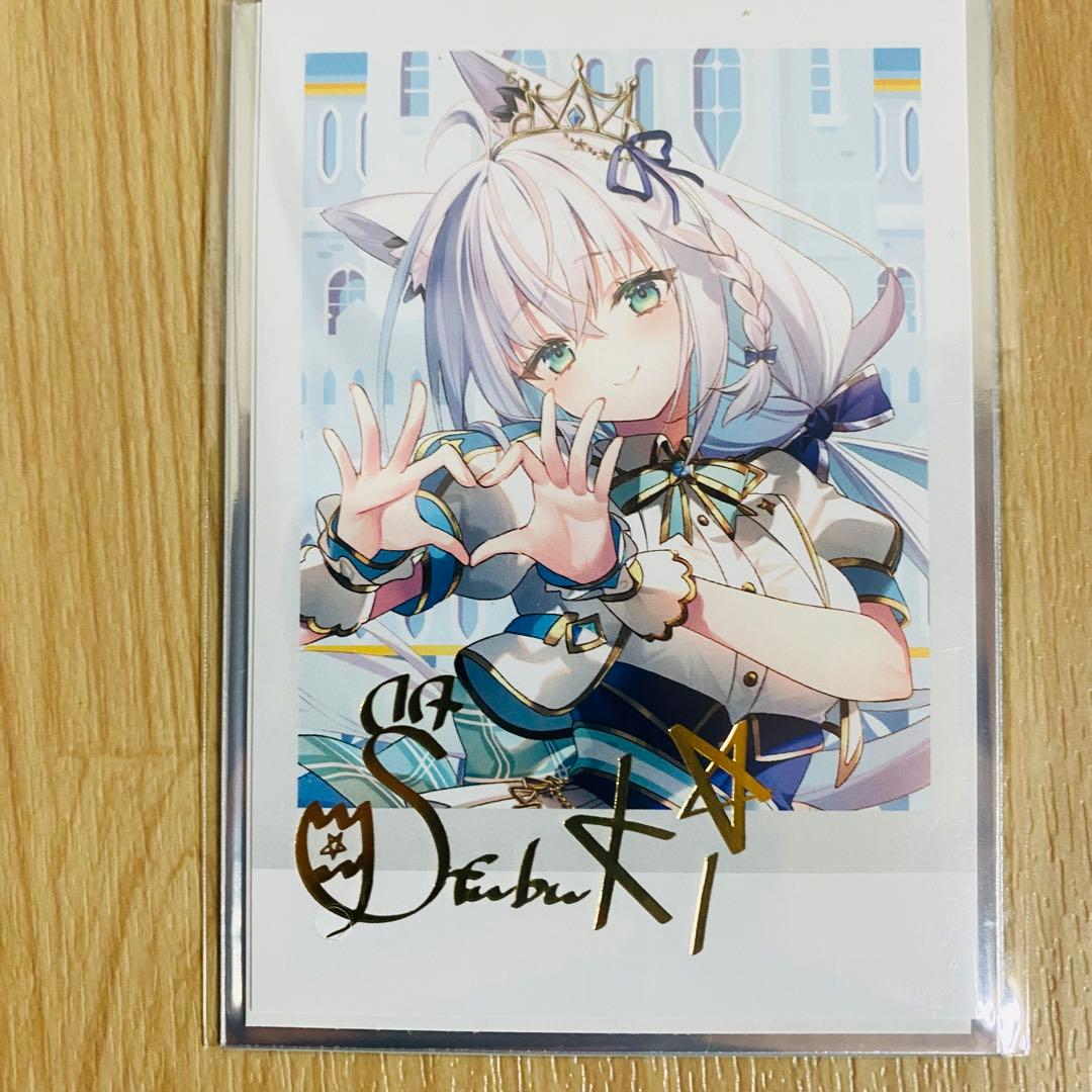 白上フブキ チェキ 風 ブロマイド カード ホロライブ - メルカリ