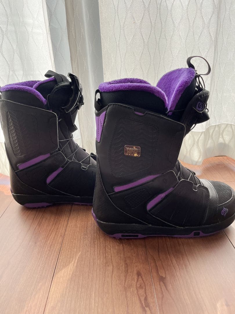 サロモン SALOMON　スノーボードブーツ ブラック/パープル バッグ付き