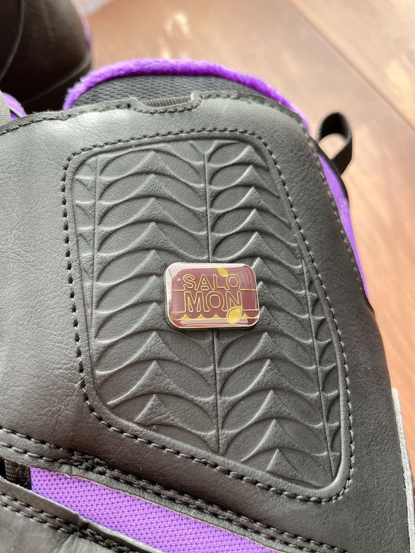 サロモン SALOMON　スノーボードブーツ ブラック/パープル バッグ付き
