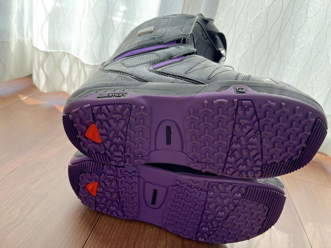 サロモン SALOMON　スノーボードブーツ ブラック/パープル バッグ付き