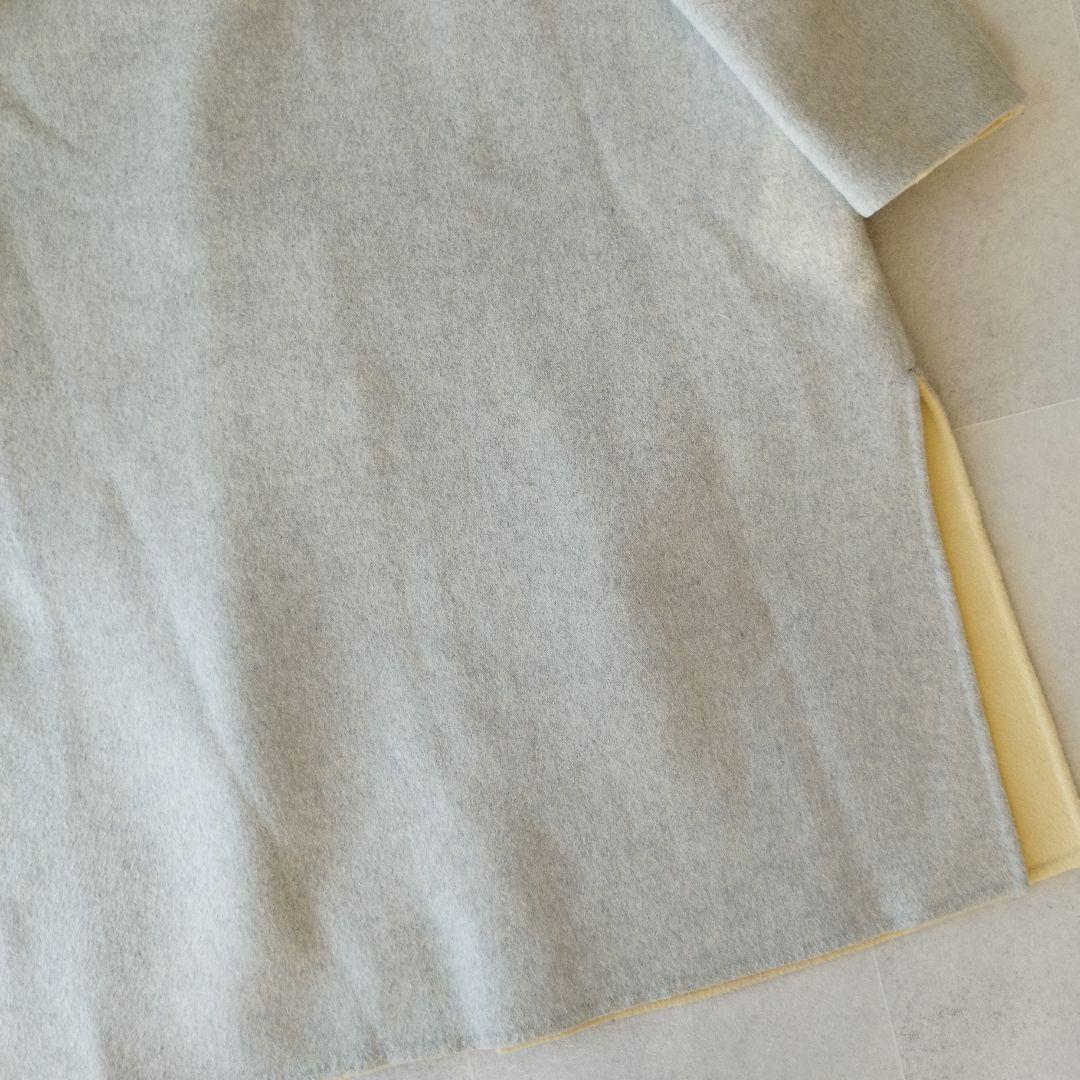 定番人気 デミルクスビームス ウールリバーロングコート リバーシブル ゆったり