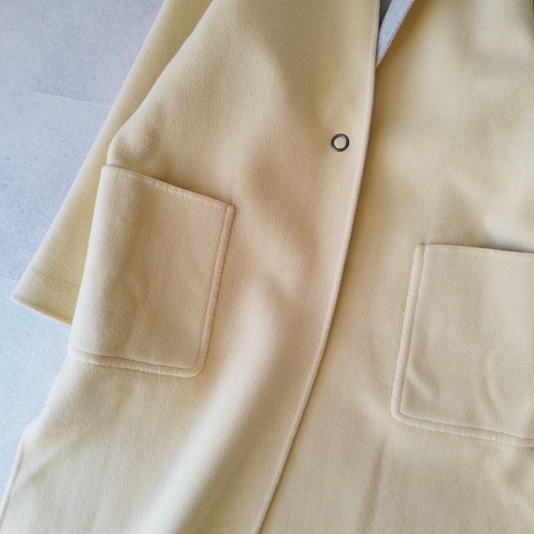 定番人気 デミルクスビームス ウールリバーロングコート リバーシブル ゆったり