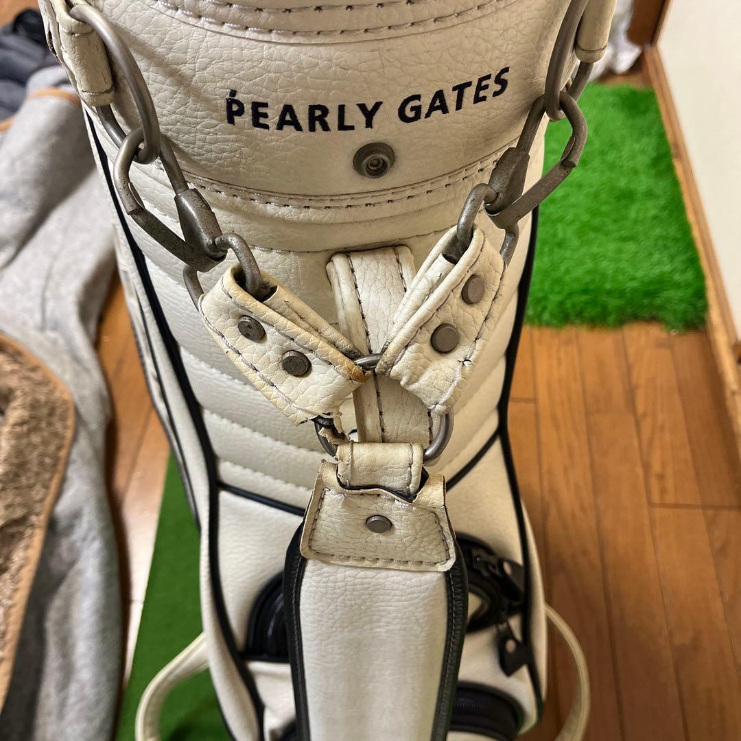 パーリーゲイツ　キャディーバッグ　白