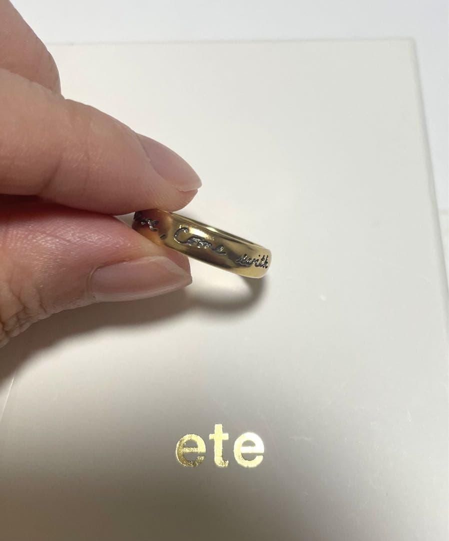 ete bijoux [ライフイズアジャーニー] メッセージリング - メルカリ