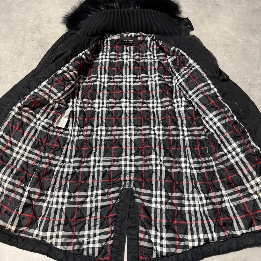 y2k BURBERRY BLACK LABEL ミニタリー　モッズ コート
