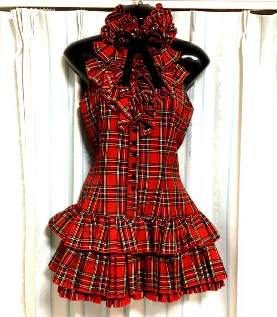 O*s様 美品‼️超希少‼️NA+H秋冬ミニワンピース「赤チェック」Mサイズ