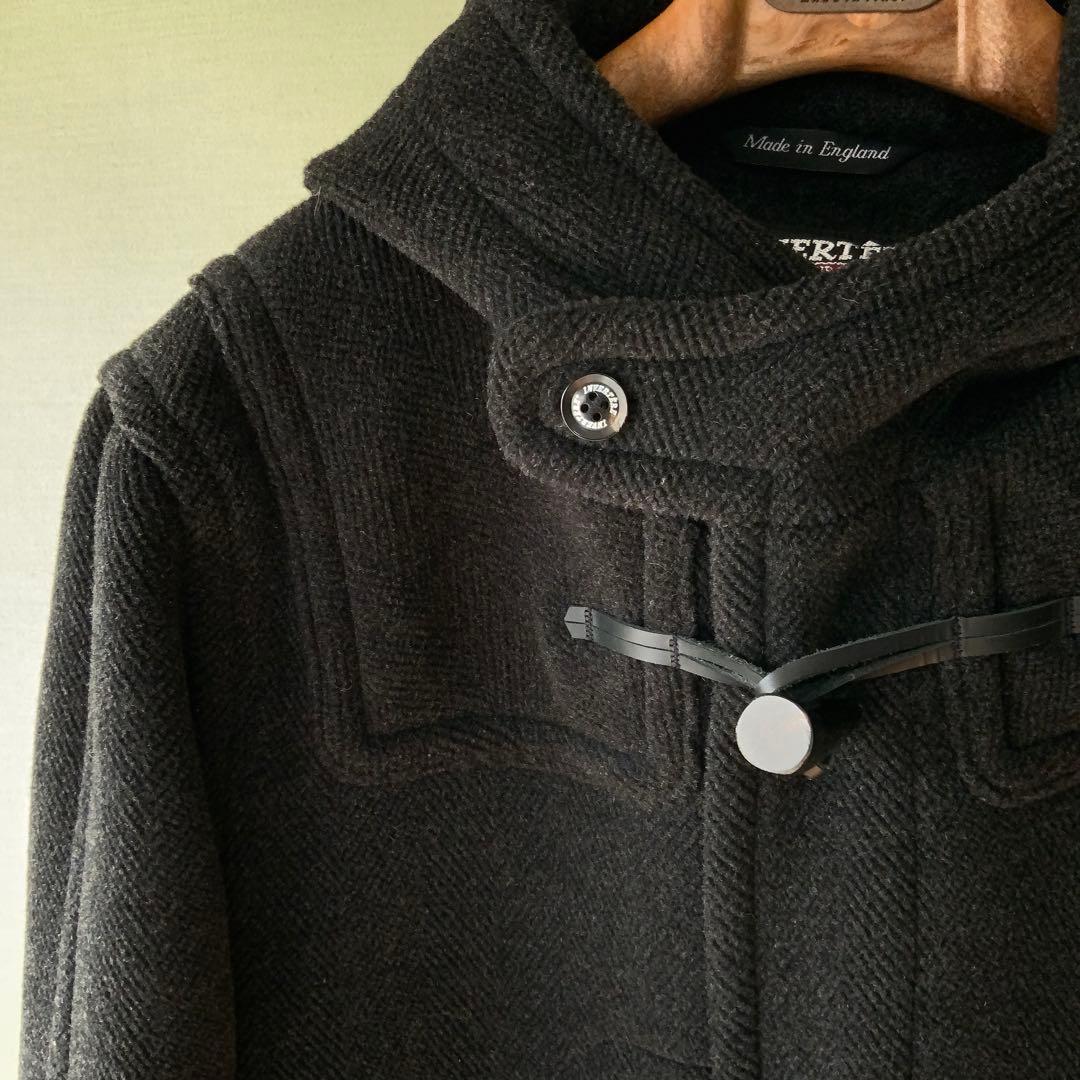 極美INVERTEREインバーティア ダッフルコート38チャコールグレー英国製