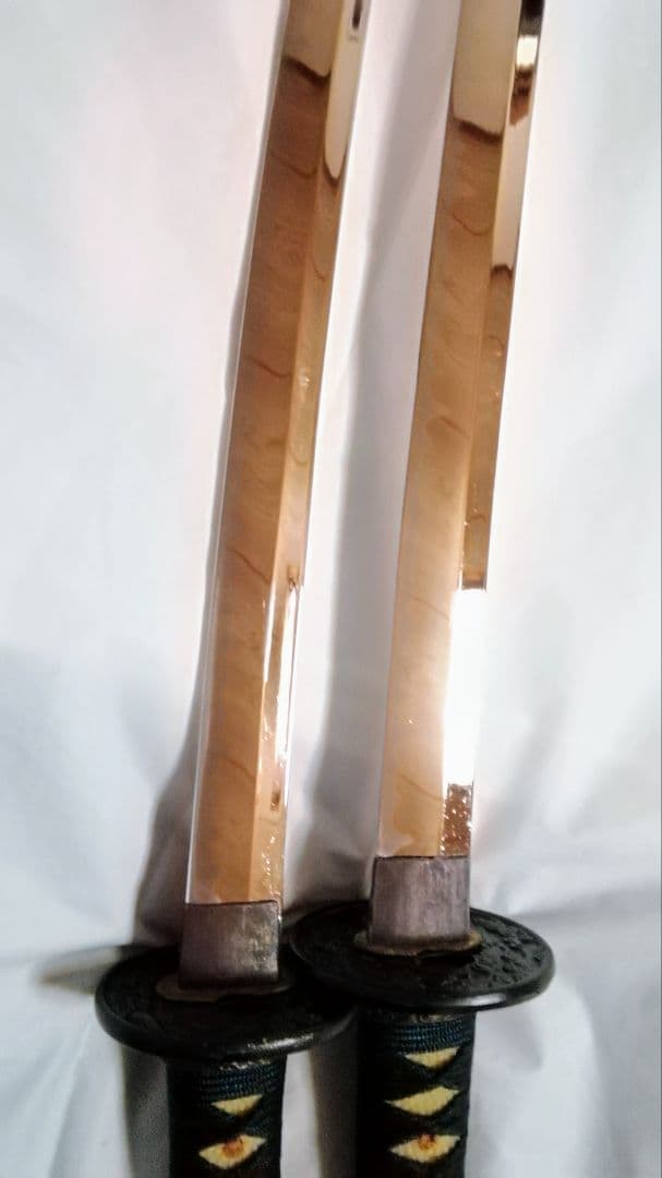 模造刀　2本セット　コスプレ　防犯　太刀　脇差し　ハ