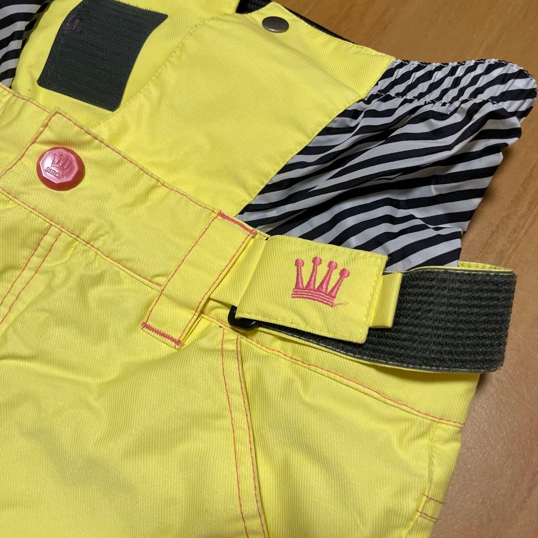 送料込み！SiROP上下 ブルーXイエロー レディース スノボウェアスキーウェア