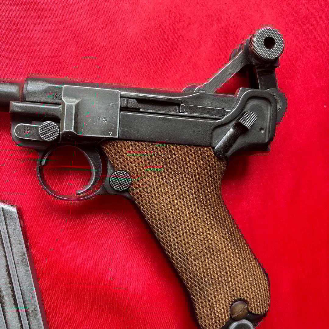 タナカ　ルガーP08HW 木製グリップ　予備マガジン付き