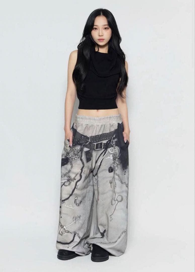 パンツ GRAY THEREDTHREAD S PRINT SWEAT2 TOYS