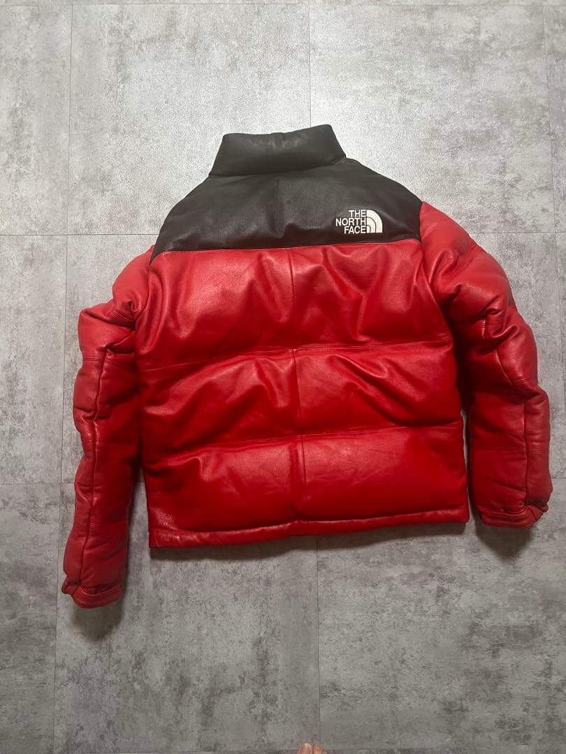 Supreme The North Face Leather ダウンジャケット